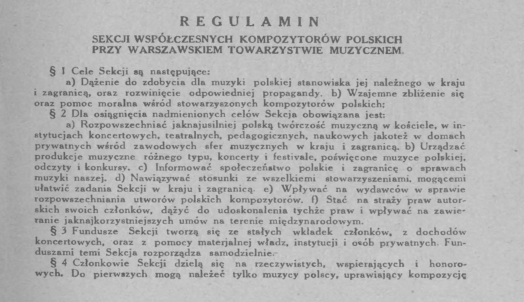Fragment Regulaminu 